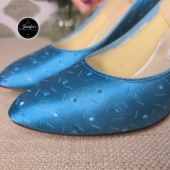 Dyeables Vintage Teal/Turquoise Sweet Dream Heels Size 7B - Picture 8 of 16